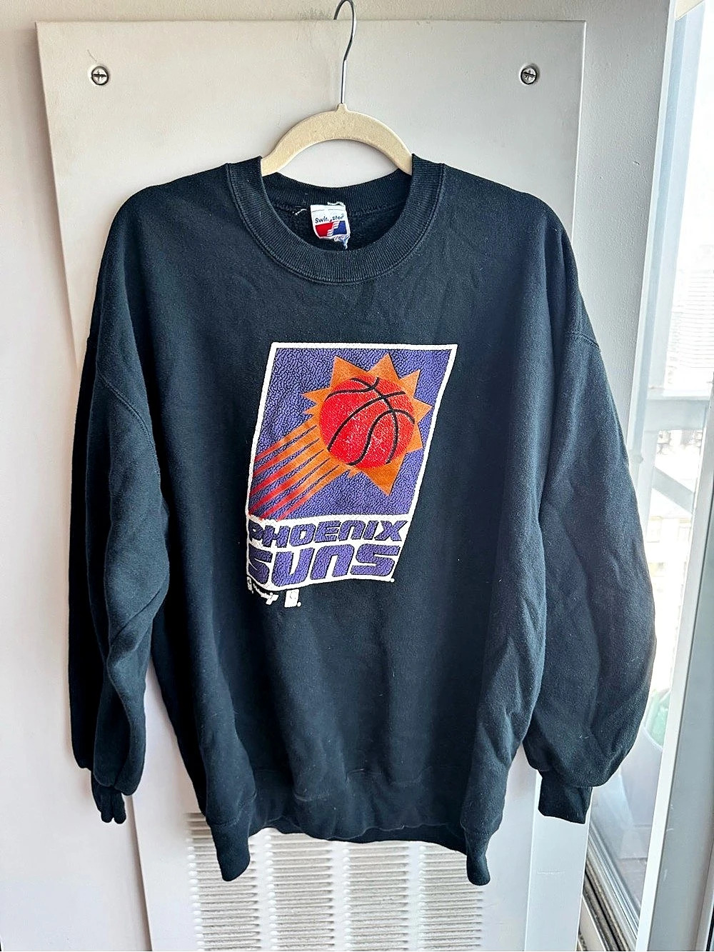 Vintage Sport-Tek Phoenix Suns NBA Graphic Sweatshirt Black Sz M